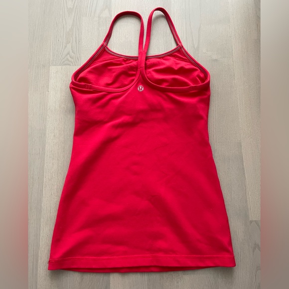 Lululemon Basic Power Y Tank Top in Bright Red - Picture 2 of 5